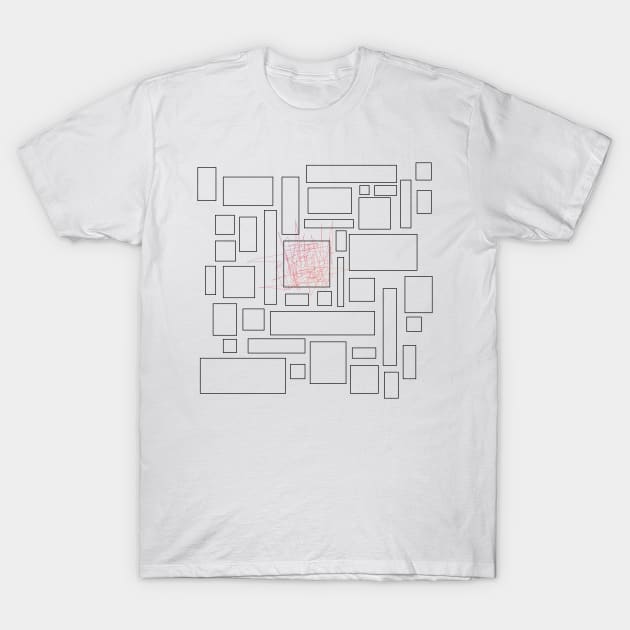 Square Mind T-Shirt by Tangerine Dusk